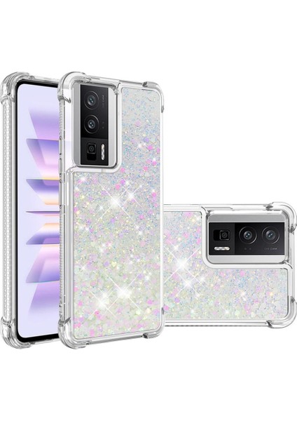 Xiaomi Redmi K60 Darbeye Dayanıklı Quicksand Sıvı Akan Için Telefon Kılıfı (Yurt Dışından) fırsatları