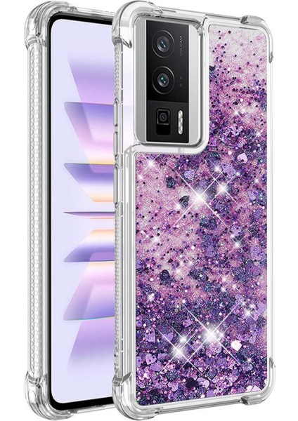 Xiaomi Redmi K60 Darbeye Dayanıklı Quicksand Sıvı Akan Için Telefon Kılıfı (Yurt Dışından)