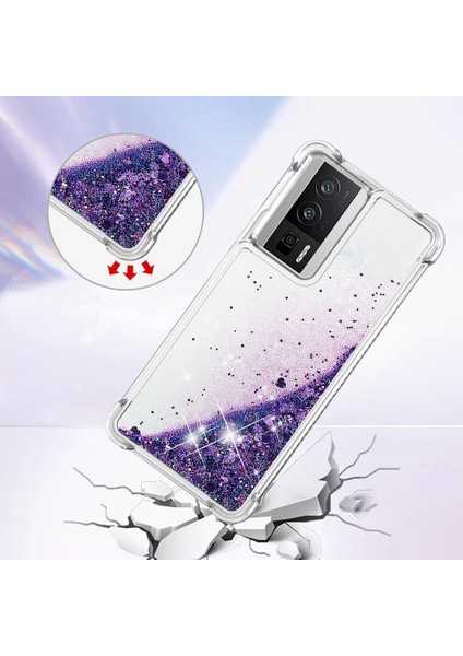 Xiaomi Redmi K60 Darbeye Dayanıklı Quicksand Sıvı Akan Için Telefon Kılıfı (Yurt Dışından) modelleri