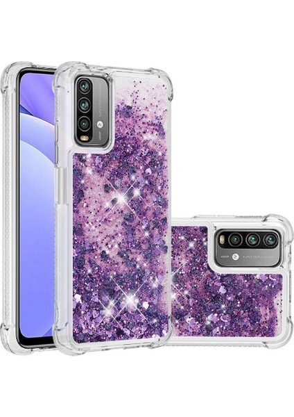Xiaomi Poco M3 Glitter Sparkle Sevimli Tpu Koruyucu Sıvı Için Telefon Kılıfı (Yurt Dışından) modelleri