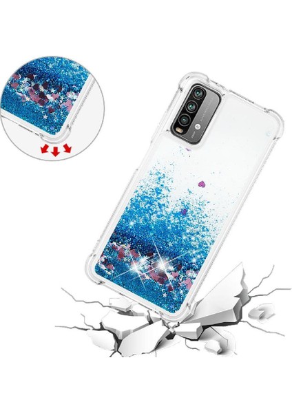 Xiaomi Poco M3 Glitter Sparkle Sevimli Tpu Koruyucu Sıvı Için Telefon Kılıfı (Yurt Dışından) modelleri