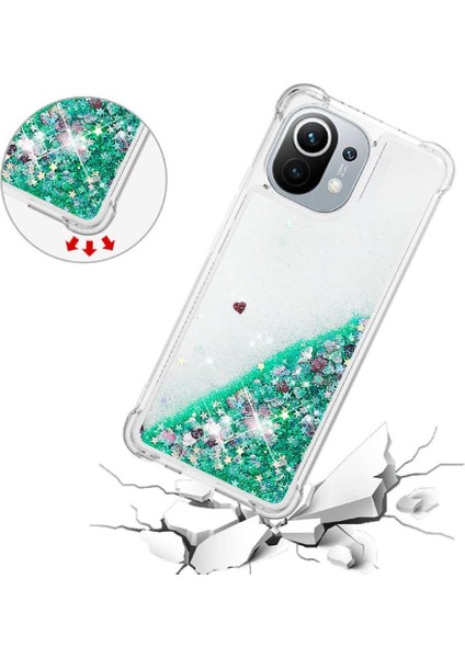 Xiaomi Mi 11 Glitter Sparkle Sevimli Sıvı Akan Tpu Için Telefon Kılıfı (Yurt Dışından) fırsatları