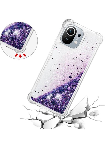 Xiaomi Mi 11 Glitter Sparkle Sevimli Sıvı Akan Tpu Için Telefon Kılıfı (Yurt Dışından) fiyatları