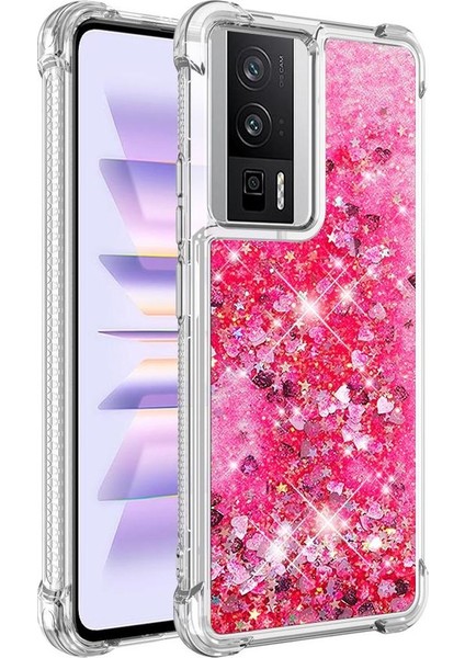 Xiaomi Redmi K60 Darbeye Dayanıklı Quicksand Sıvı Akan Için Telefon Kılıfı (Yurt Dışından)