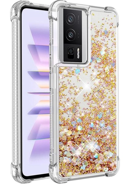 Xiaomi Poco F5 Pro Darbeye Sıvı Akan Tpu Sevimli Için Telefon Kılıfı (Yurt Dışından)