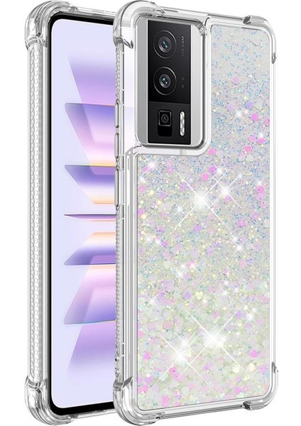 Xiaomi Poco F5 Pro Darbeye Sıvı Akan Tpu Sevimli Için Telefon Kılıfı (Yurt Dışından)