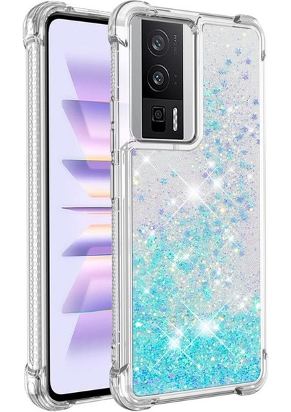 Xiaomi Poco F5 Pro Darbeye Sıvı Akan Tpu Sevimli Için Telefon Kılıfı (Yurt Dışından)