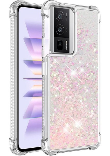 Xiaomi Redmi K60 Darbeye Dayanıklı Quicksand Sıvı Akan Için Telefon Kılıfı (Yurt Dışından)