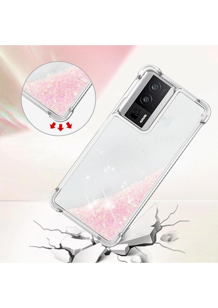 Xiaomi Redmi K60 Darbeye Dayanıklı Quicksand Sıvı Akan Için Telefon Kılıfı (Yurt Dışından) indirimleri