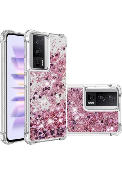 Xiaomi Redmi K60 Darbeye Dayanıklı Quicksand Sıvı Akan Için Telefon Kılıfı (Yurt Dışından) modelleri