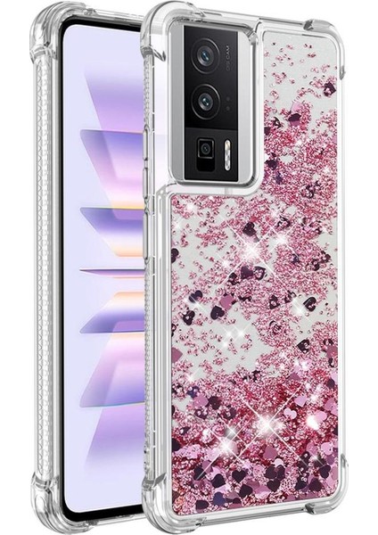 Xiaomi Poco F5 Pro Darbeye Sıvı Akan Tpu Sevimli Için Telefon Kılıfı (Yurt Dışından)