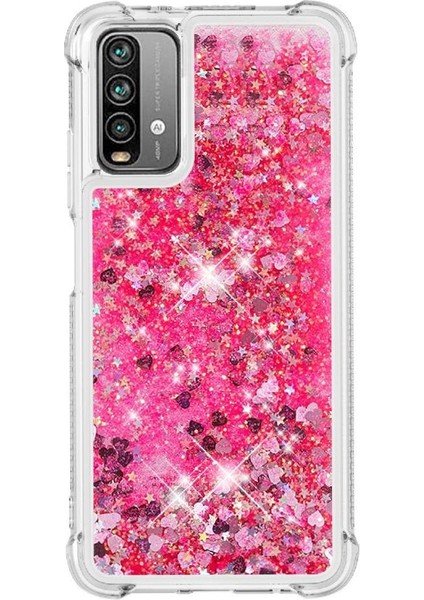 Xiaomi Poco M3 Glitter Sparkle Sevimli Tpu Koruyucu Sıvı Için Telefon Kılıfı (Yurt Dışından) fiyatları