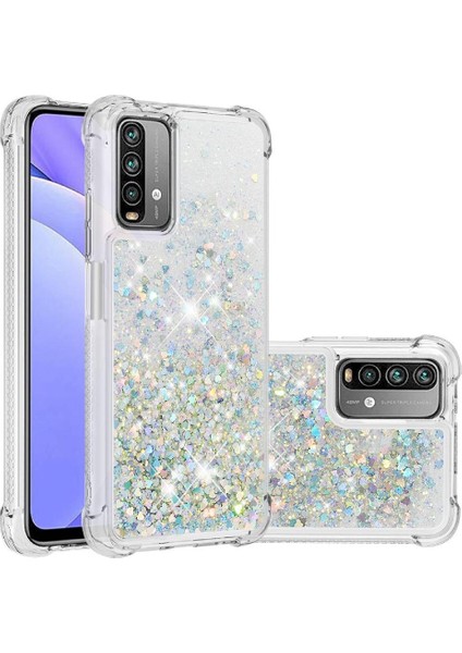 Xiaomi Poco M3 Glitter Sparkle Sevimli Tpu Koruyucu Sıvı Için Telefon Kılıfı (Yurt Dışından) modelleri