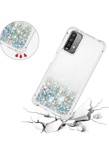 Xiaomi Poco M3 Glitter Sparkle Sevimli Tpu Koruyucu Sıvı Için Telefon Kılıfı (Yurt Dışından) indirimleri