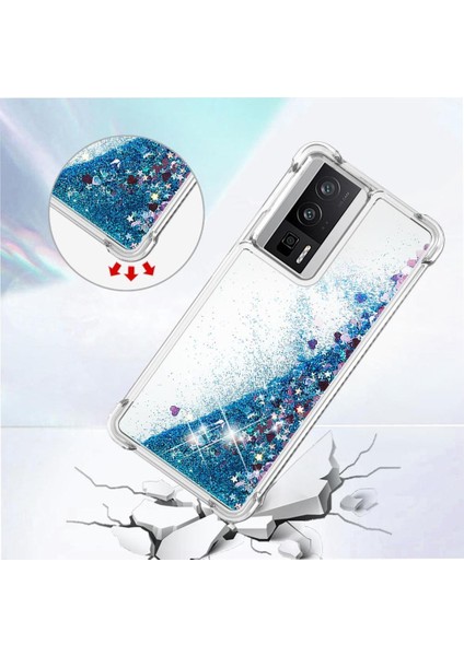 Xiaomi Redmi K60 Darbeye Dayanıklı Quicksand Sıvı Akan Için Telefon Kılıfı (Yurt Dışından) modelleri