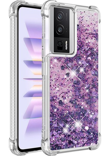 Xiaomi Poco F5 Pro Darbeye Sıvı Akan Tpu Sevimli Için Telefon Kılıfı (Yurt Dışından)