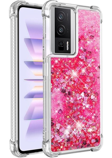 Xiaomi Poco F5 Pro Darbeye Sıvı Akan Tpu Sevimli Için Telefon Kılıfı (Yurt Dışından)