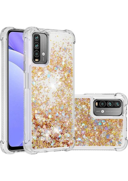 Xiaomi Poco M3 Glitter Sparkle Sevimli Tpu Koruyucu Sıvı Için Telefon Kılıfı (Yurt Dışından) modelleri