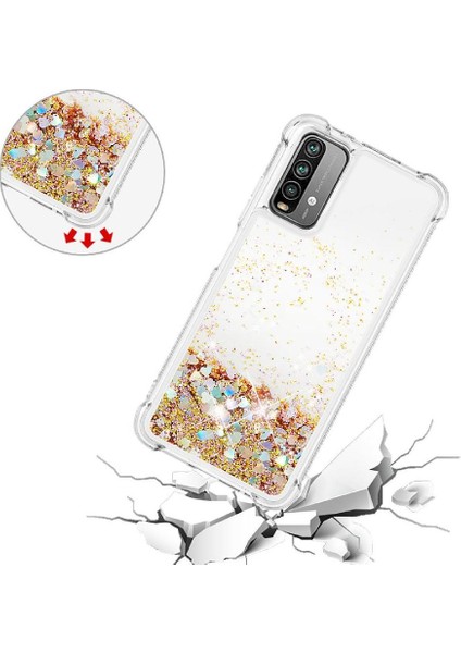 Xiaomi Poco M3 Glitter Sparkle Sevimli Tpu Koruyucu Sıvı Için Telefon Kılıfı (Yurt Dışından) fırsatları