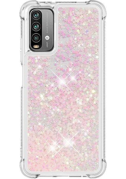 Xiaomi Poco M3 Glitter Sparkle Sevimli Tpu Koruyucu Sıvı Için Telefon Kılıfı (Yurt Dışından) fiyatları