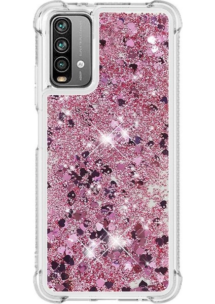 Xiaomi Poco M3 Glitter Sparkle Sevimli Tpu Koruyucu Sıvı Için Telefon Kılıfı (Yurt Dışından) modelleri