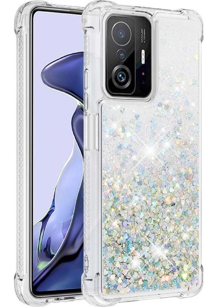 Telefon Kılıfı Için Xiaomi 11T/11T Pro Quicksand Glitter Sparkle Sevimli Tpu (Yurt Dışından)