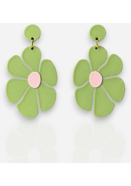 Yeşil Çiçek Özel Tasarım Küpe fiyatları