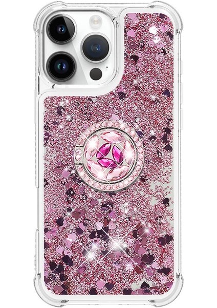 Halka Kickstand Köpüklü IPhone 16 Pro Için Telefon Kılıfı (Yurt Dışından) modelleri