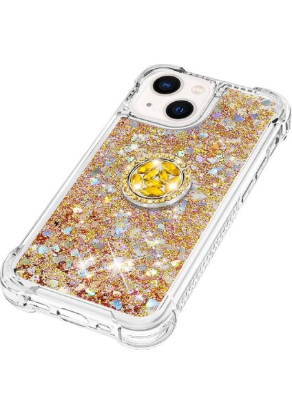 Halka Kickstand Darbeye Dayanıklı Koruma ile IPhone 15 Artı Telefon Kılıfı (Yurt Dışından) modelleri