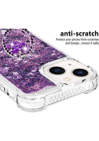 Halka Kickstand Darbeye Dayanıklı Koruma ile IPhone 15 Artı Telefon Kılıfı (Yurt Dışından) modelleri