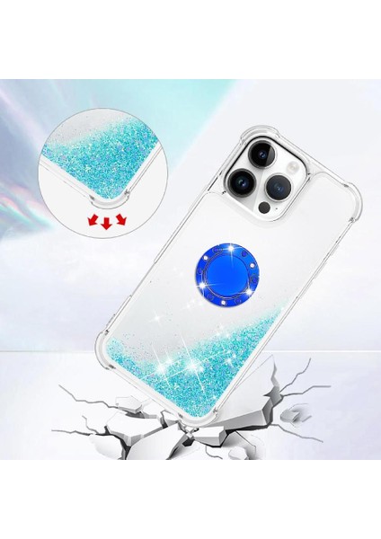 Halka Kickstand Köpüklü IPhone 16 Pro Için Telefon Kılıfı (Yurt Dışından) modelleri