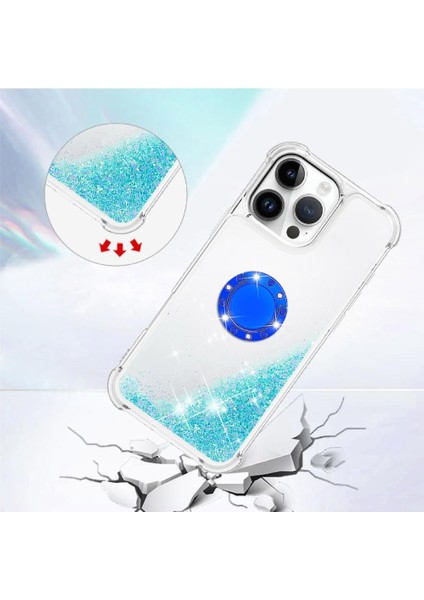 Halka Kickstand Kum ile IPhone 16 Pro Max Için Telefon Kılıfı (Yurt Dışından) modelleri