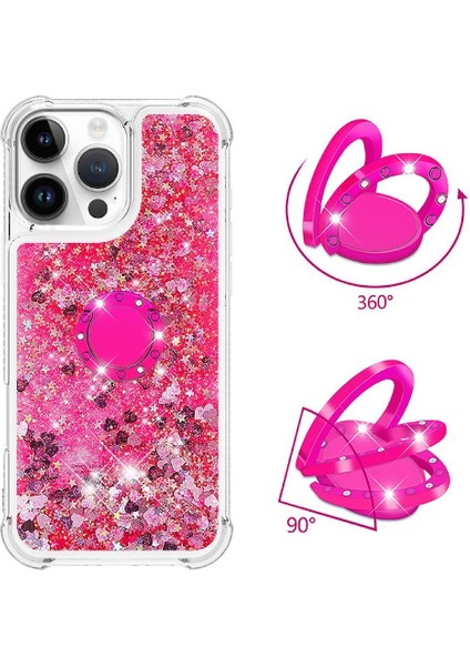 Halka Kickstand Köpüklü IPhone 16 Pro Için Telefon Kılıfı (Yurt Dışından) fiyatları