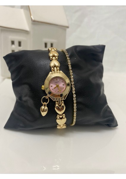 Çelik Saat ve metal taşlı bileklik fırsatları