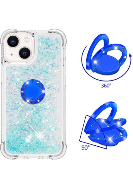 Halka Kickstand Darbeye Koruma Kum ile IPhone 15 Için Telefon Kılıfı (Yurt Dışından) indirimleri