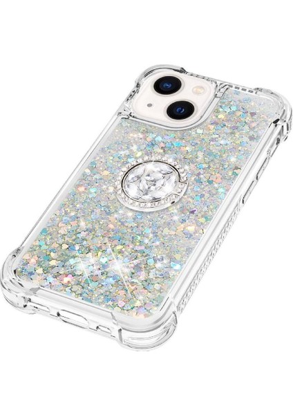 Halka Kickstand Darbeye Dayanıklı Koruma ile IPhone 15 Artı Telefon Kılıfı (Yurt Dışından) modelleri