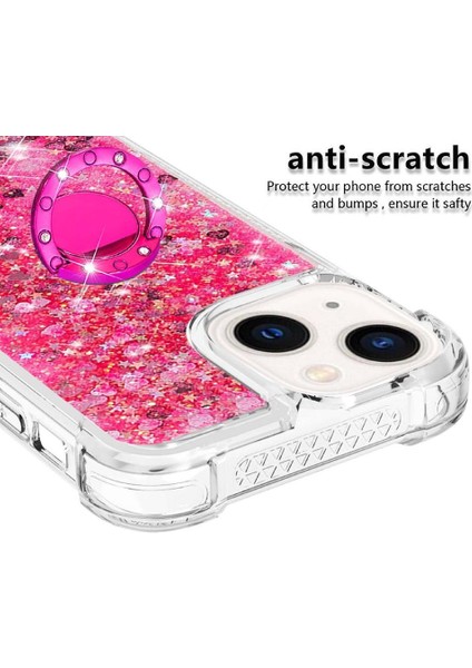 Halka Kickstand Darbeye Dayanıklı Koruma ile IPhone 15 Artı Telefon Kılıfı (Yurt Dışından) fiyatları