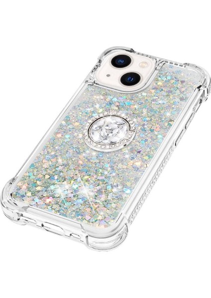 Halka Kickstand Köpüklü Kum ile IPhone 14 Için Telefon Kılıfı (Yurt Dışından) modelleri