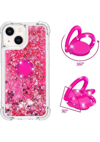 Halka Kickstand Köpüklü Kum ile IPhone 14 Için Telefon Kılıfı (Yurt Dışından) fırsatları