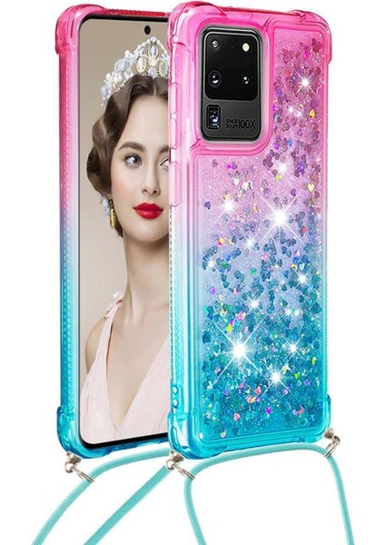 Samsung Galaxy S20 Ultra Ayarlanabilir Boyun Kordon Için Quicksand Telefon Kılıfı (Yurt Dışından) modelleri