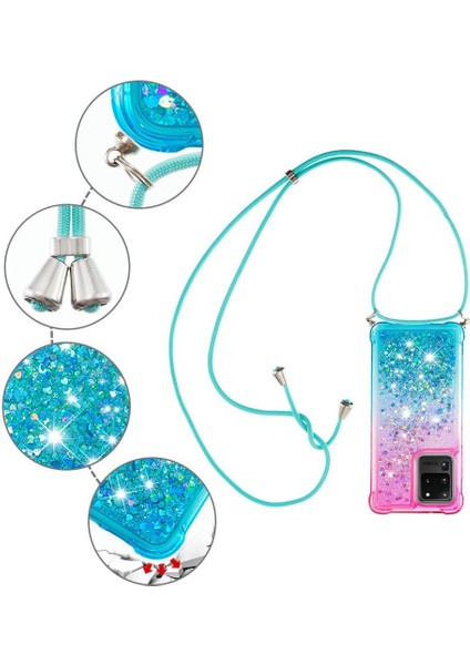 Samsung Galaxy S20 Ultra Ayarlanabilir Boyun Kordon Için Quicksand Telefon Kılıfı (Yurt Dışından) fırsatları