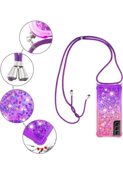 Samsung Galaxy S21 Plus Ayarlanabilir Boyun Kordon Için Quicksand Telefon Kılıfı (Yurt Dışından) indirimleri