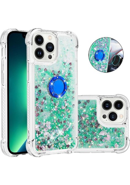 Halka Kickstand Darbeye Dayanıklı Koruma ile IPhone 15 Pro Max Için Telefon Kılıfı (Yurt Dışından)