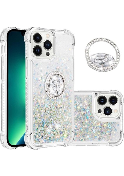 Halka Kickstand Darbeye Dayanıklı Koruma ile IPhone 14 Pro Max Için Telefon Kılıfı (Yurt Dışından)