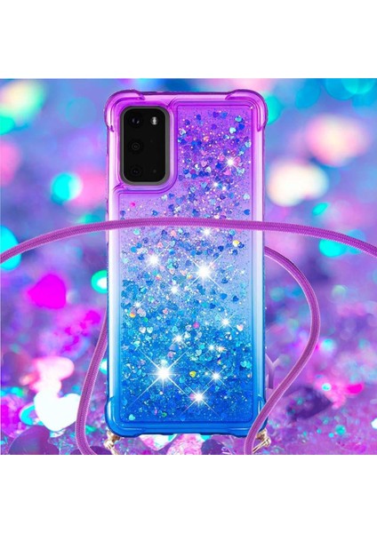 Samsung Galaxy S20 Degrade Renk Telefon Kılıfı Boyun Için Quicksand Telefon Kılıfı (Yurt Dışından) indirimleri
