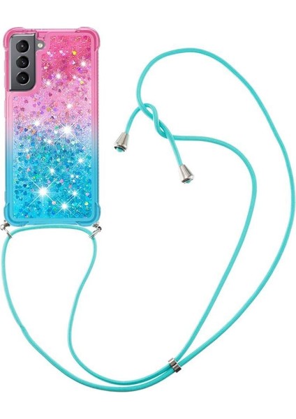 Ayrılıkçı Emniyet Klipsi ile Samsung Galaxy S21 5g Için Quicksand Telefon Kılıfı (Yurt Dışından)