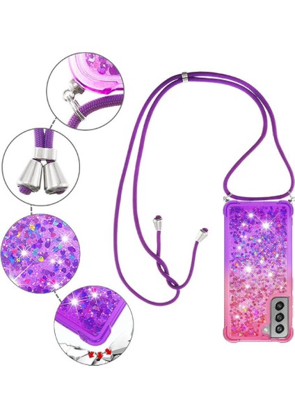 Samsung Galaxy S21 Fe Ayarlanabilir Boyun Kordon Için Quicksand Telefon Kılıfı (Yurt Dışından) modelleri