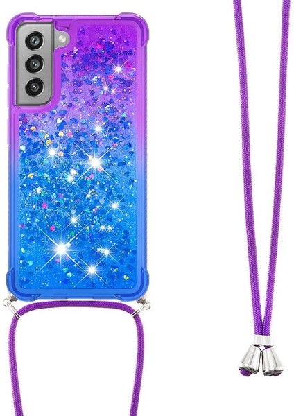 Samsung Galaxy S21 Fe Ayarlanabilir Boyun Kordon Için Quicksand Telefon Kılıfı (Yurt Dışından)