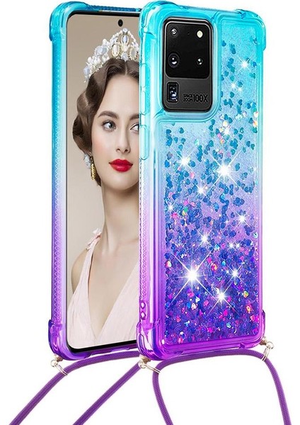 Samsung Galaxy S20 Ultra Ayarlanabilir Boyun Kordon Için Quicksand Telefon Kılıfı (Yurt Dışından) modelleri