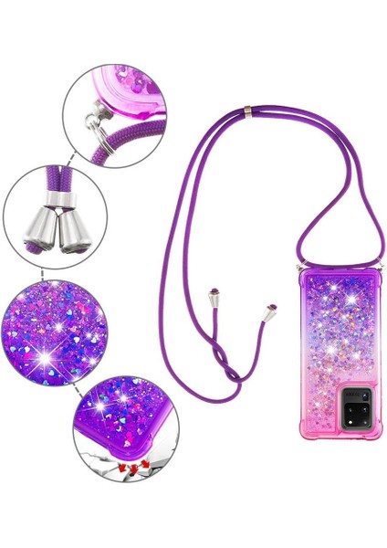 Samsung Galaxy S20 Ultra Ayarlanabilir Boyun Kordon Için Quicksand Telefon Kılıfı (Yurt Dışından) fiyatları